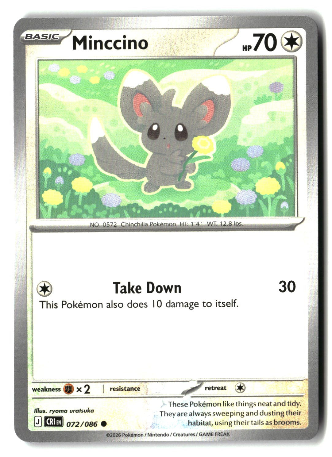 Minccino - 072/086 - [CRI - ME04: Chaos Rising]
