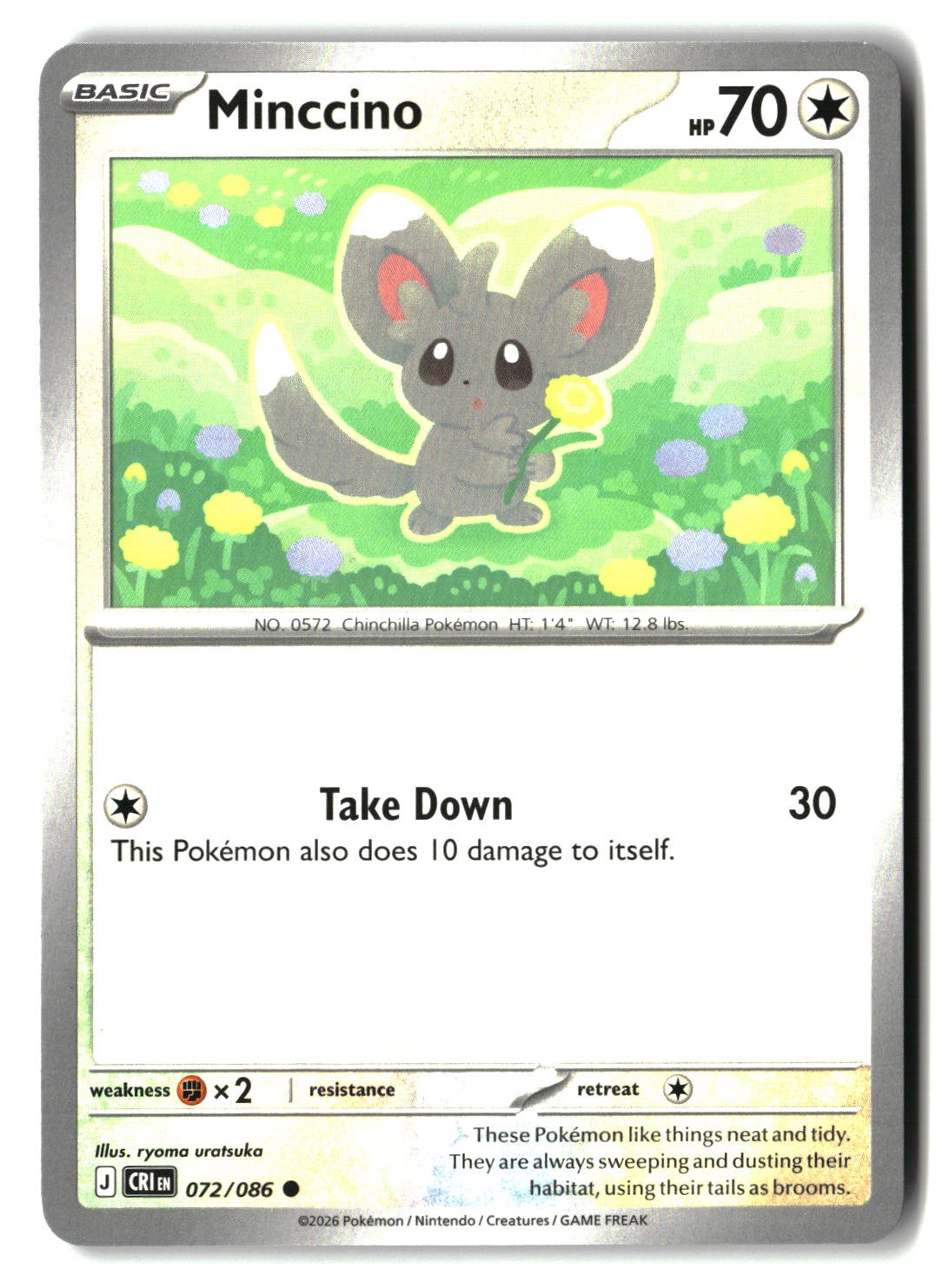 Minccino - 072/086 - [CRI - ME04: Chaos Rising]