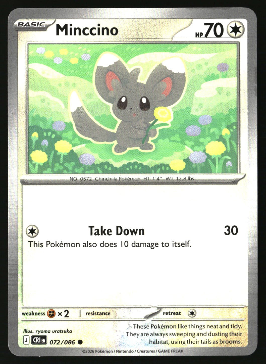 Minccino - 072/086 - [CRI - ME04: Chaos Rising]