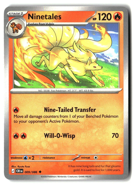 Ninetales - 009/086 - [CRI - ME04: Chaos Rising]