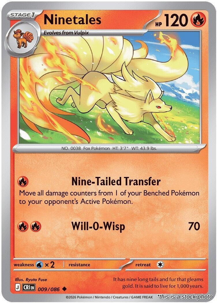 Ninetales - 009/086 - [CRI - ME04: Chaos Rising]