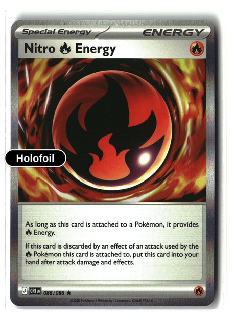 Nitro R Energy - 086/086 - [CRI - ME04: Chaos Rising] - Holofoil