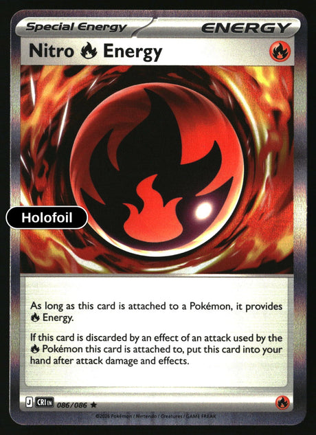 Nitro R Energy - 086/086 - [CRI - ME04: Chaos Rising] - Holofoil