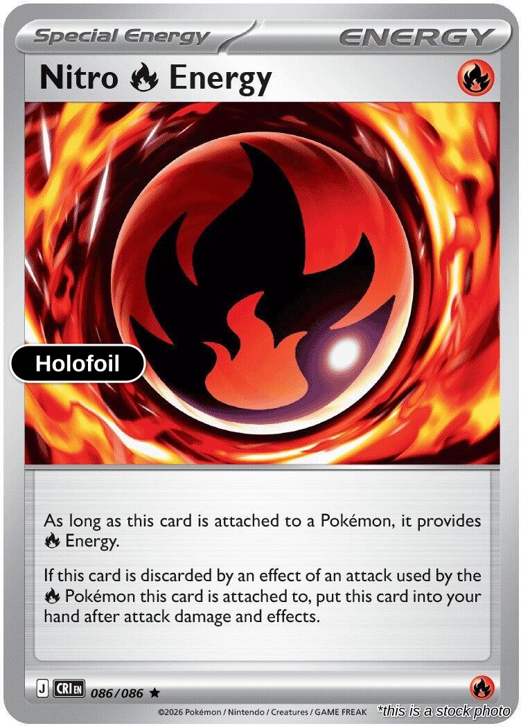 Nitro R Energy - 086/086 - [CRI - ME04: Chaos Rising] - Holofoil