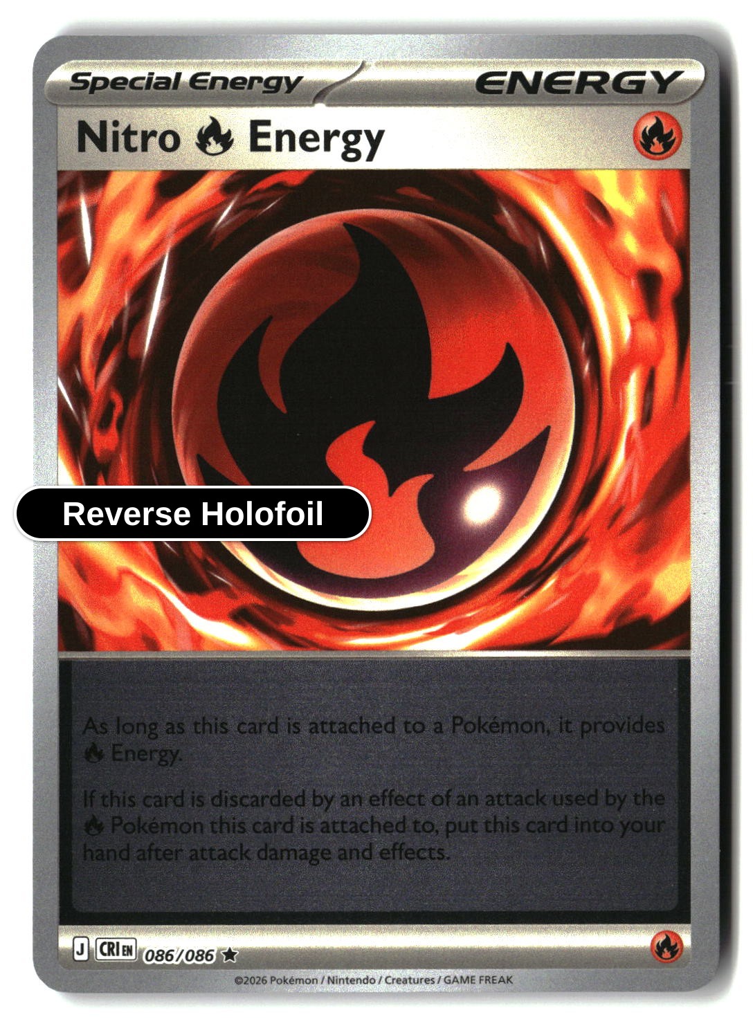Nitro R Energy - 086/086 - [CRI - ME04: Chaos Rising] - Reverse Holofoil