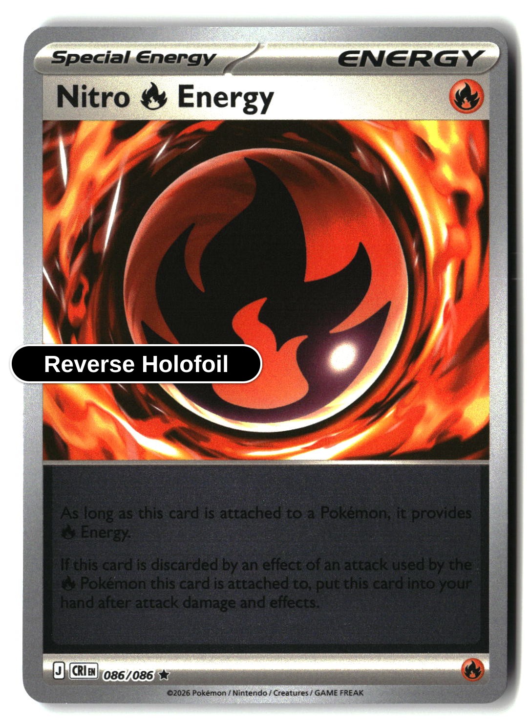 Nitro R Energy - 086/086 - [CRI - ME04: Chaos Rising] - Reverse Holofoil