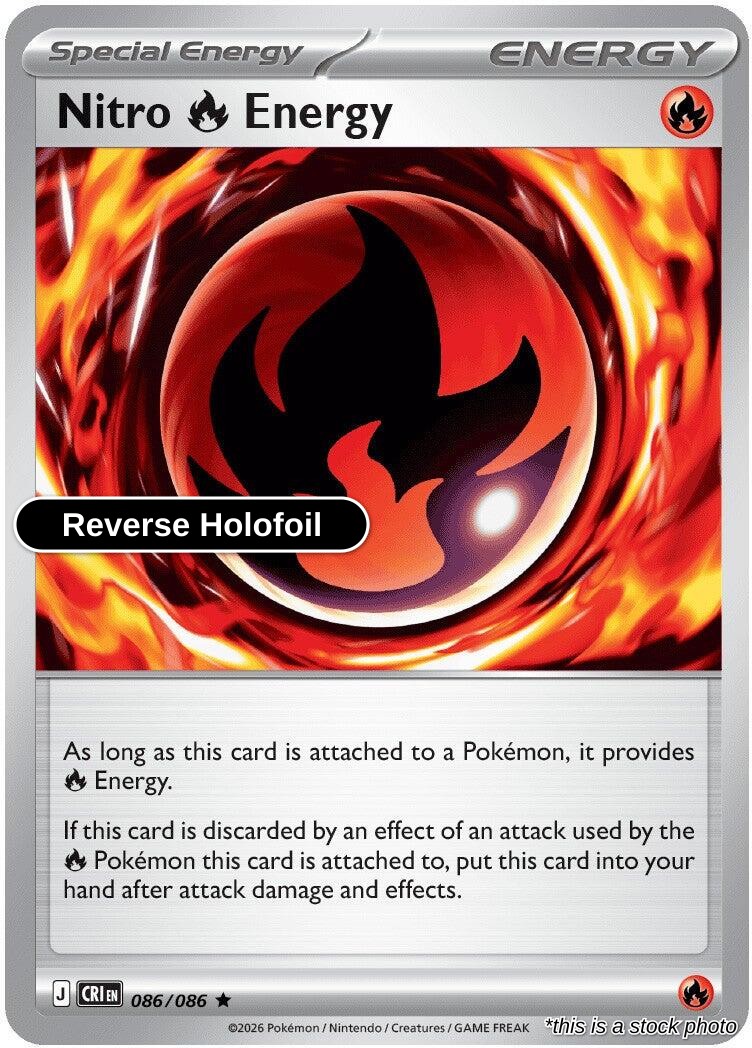 Nitro R Energy - 086/086 - [CRI - ME04: Chaos Rising] - Reverse Holofoil