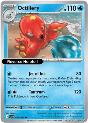 Octillery - 017/086 - [CRI - ME04: Chaos Rising] - Reverse Holofoil