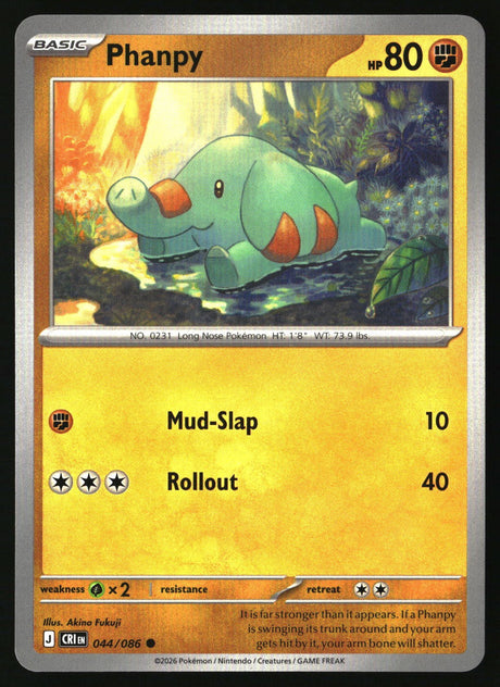 Phanpy - 044/086 - [CRI - ME04: Chaos Rising]