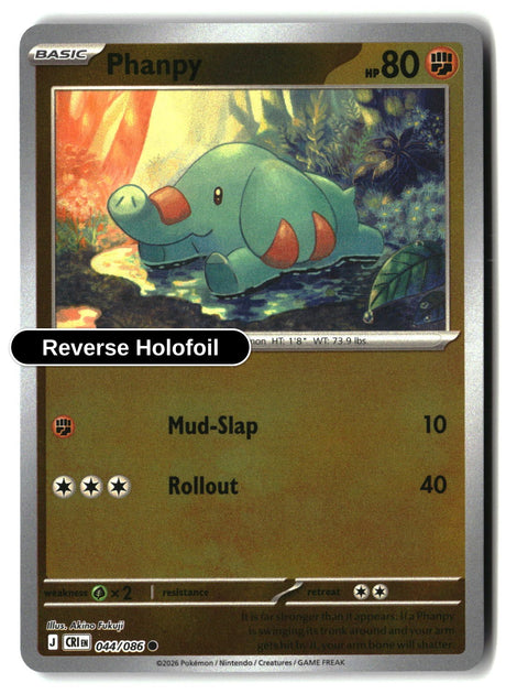 Phanpy - 044/086 - [CRI - ME04: Chaos Rising] - Reverse Holofoil