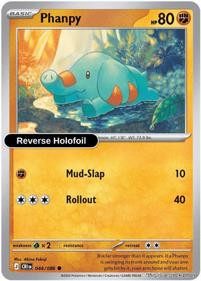Phanpy - 044/086 - [CRI - ME04: Chaos Rising] - Reverse Holofoil