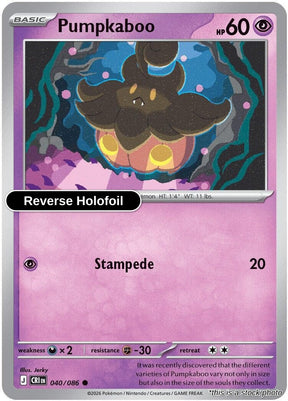 Pumpkaboo - 040/086 - [CRI - ME04: Chaos Rising] - Reverse Holofoil