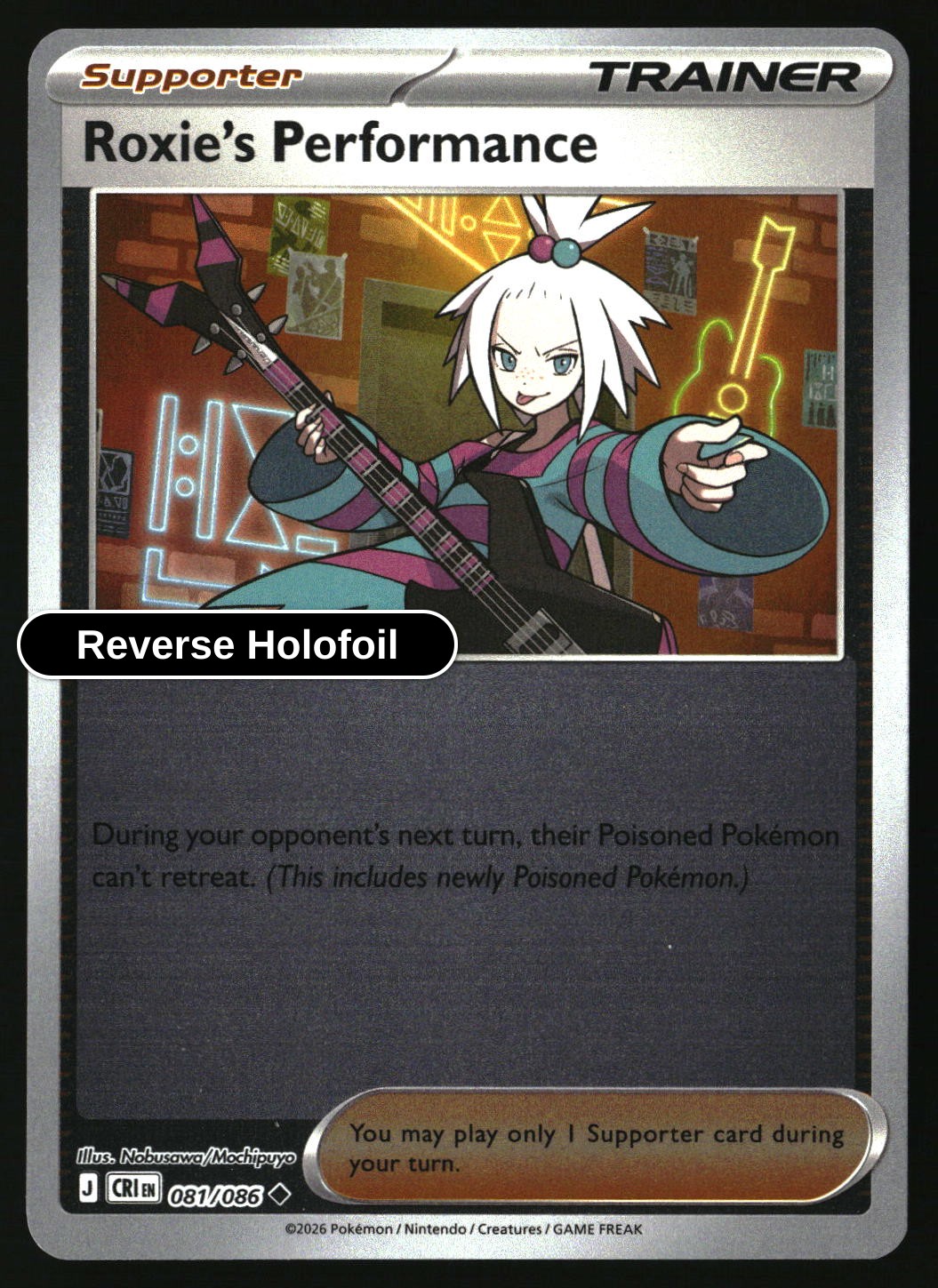 Roxie's Performance - 081/086 - [CRI - ME04: Chaos Rising] - Reverse Holofoil