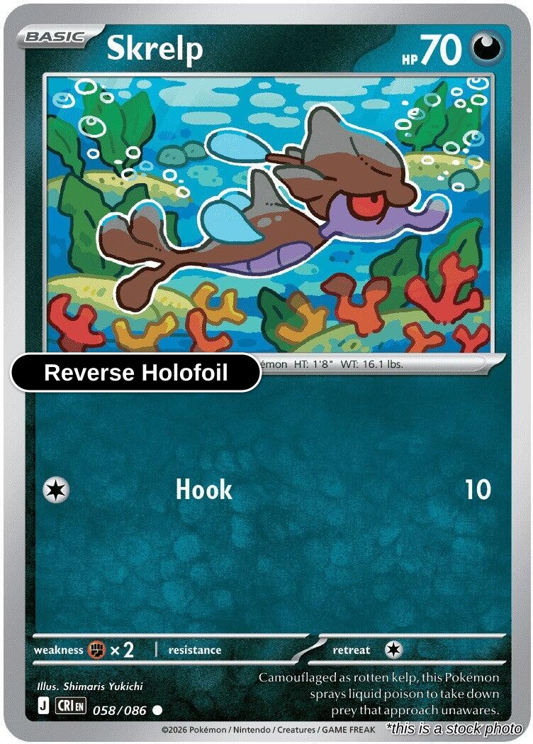 Skrelp - 058/086 - [CRI - ME04: Chaos Rising] - Reverse Holofoil