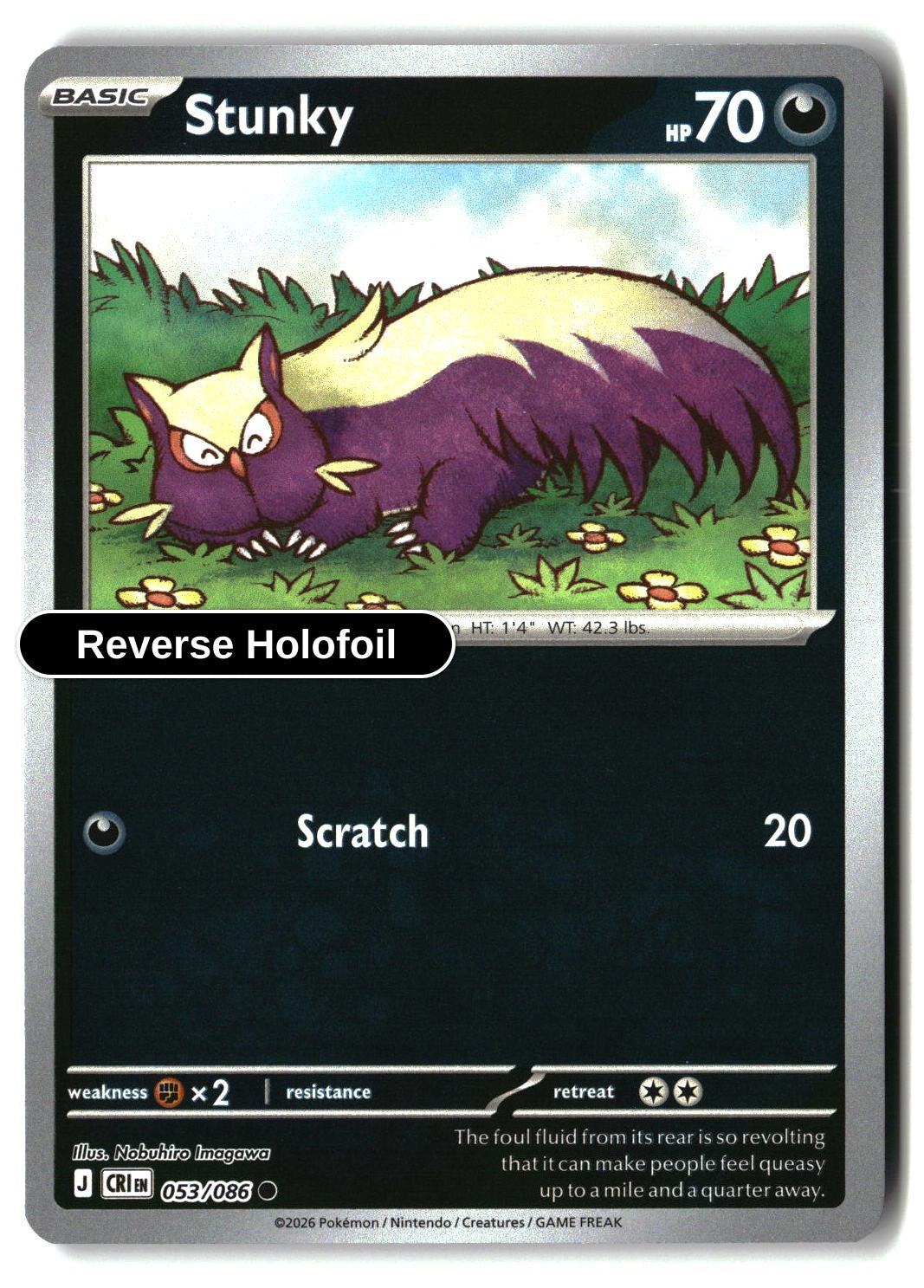 Stunky - 053/086 - [CRI - ME04: Chaos Rising] - Reverse Holofoil