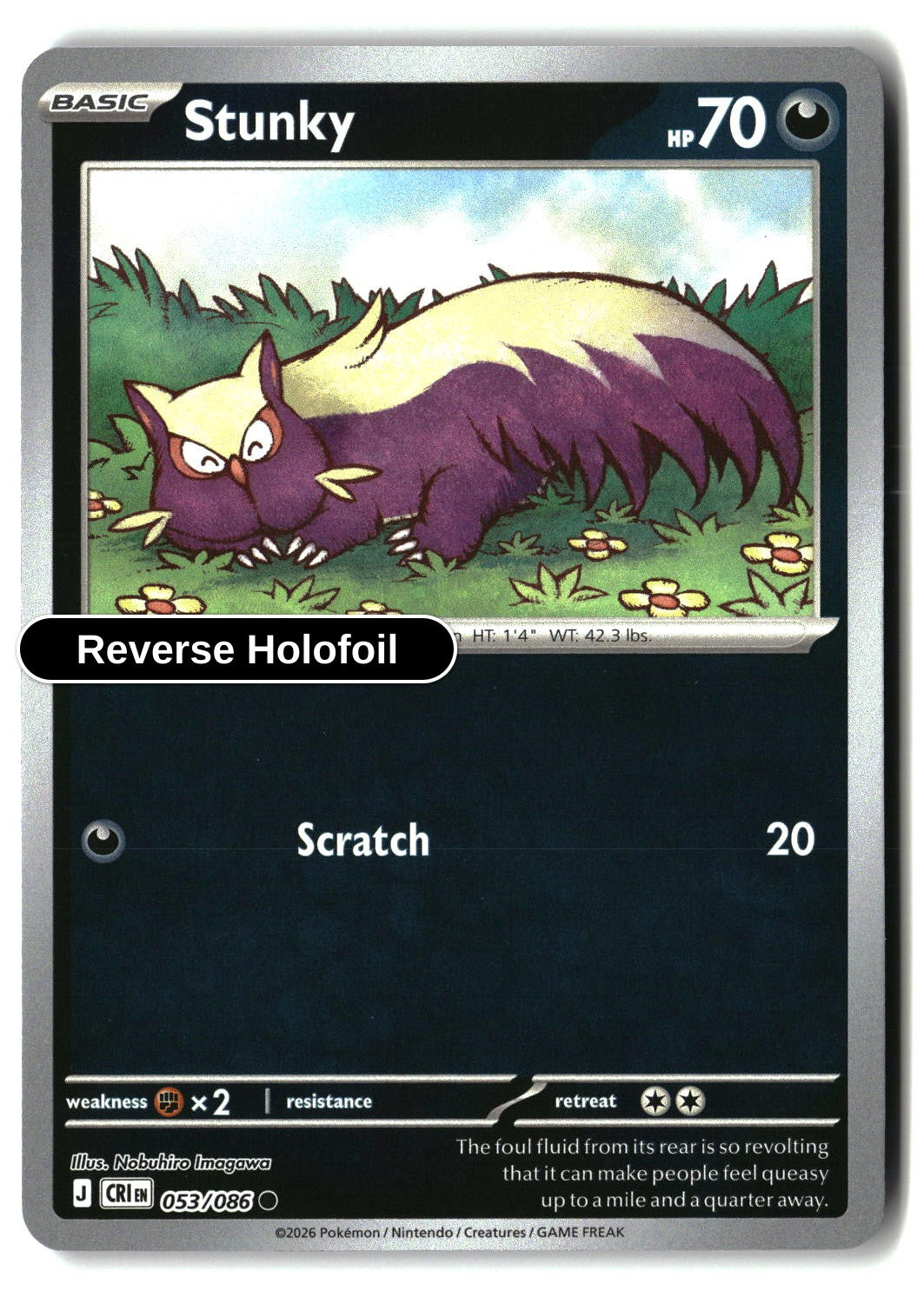 Stunky - 053/086 - [CRI - ME04: Chaos Rising] - Reverse Holofoil