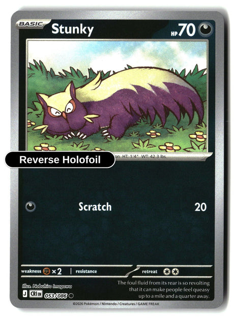 Stunky - 053/086 - [CRI - ME04: Chaos Rising] - Reverse Holofoil