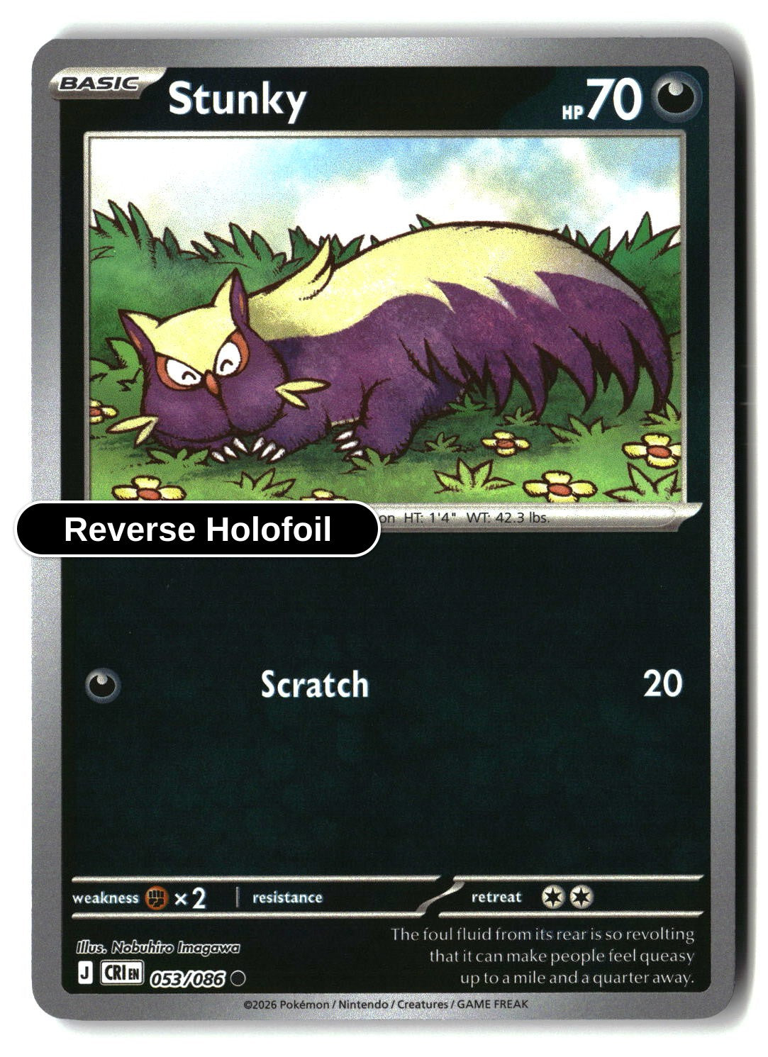 Stunky - 053/086 - [CRI - ME04: Chaos Rising] - Reverse Holofoil
