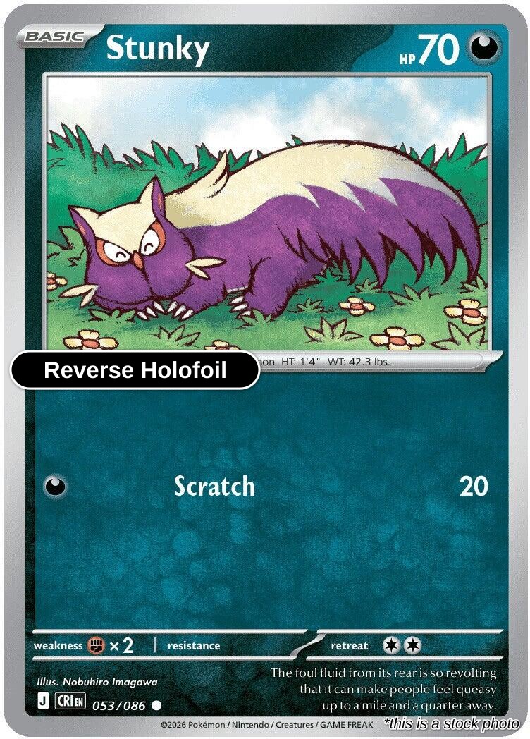 Stunky - 053/086 - [CRI - ME04: Chaos Rising] - Reverse Holofoil