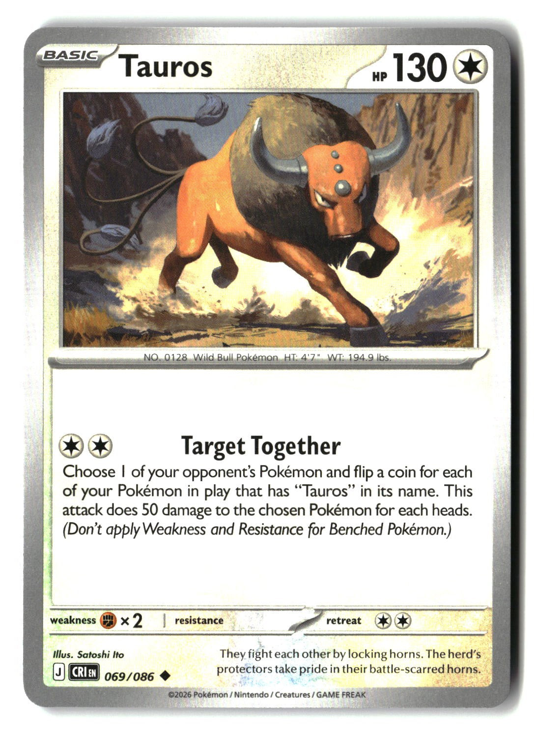 Tauros - 069/086 - [CRI - ME04: Chaos Rising]