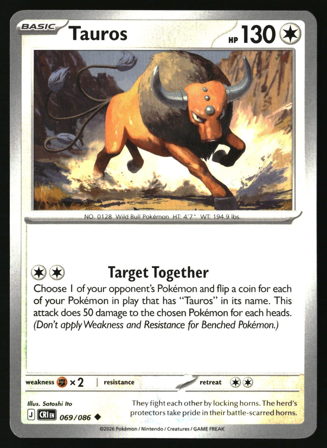 Tauros - 069/086 - [CRI - ME04: Chaos Rising]
