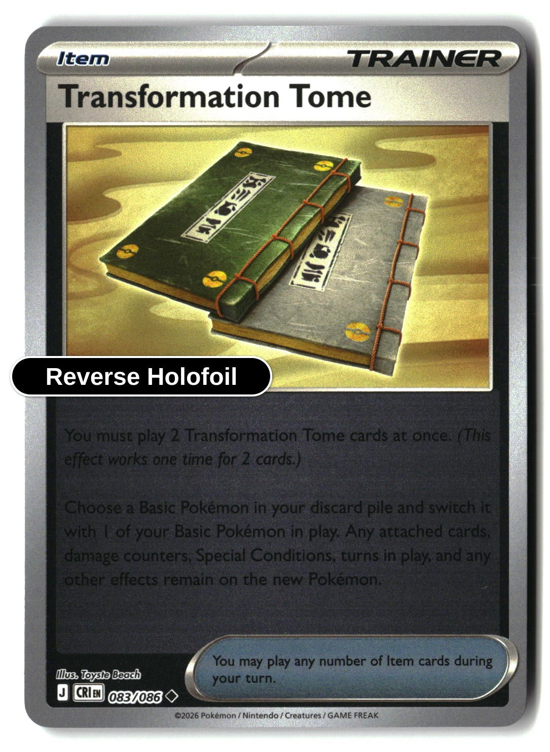Transformation Tome - 083/086 - [CRI - ME04: Chaos Rising] - Reverse Holofoil