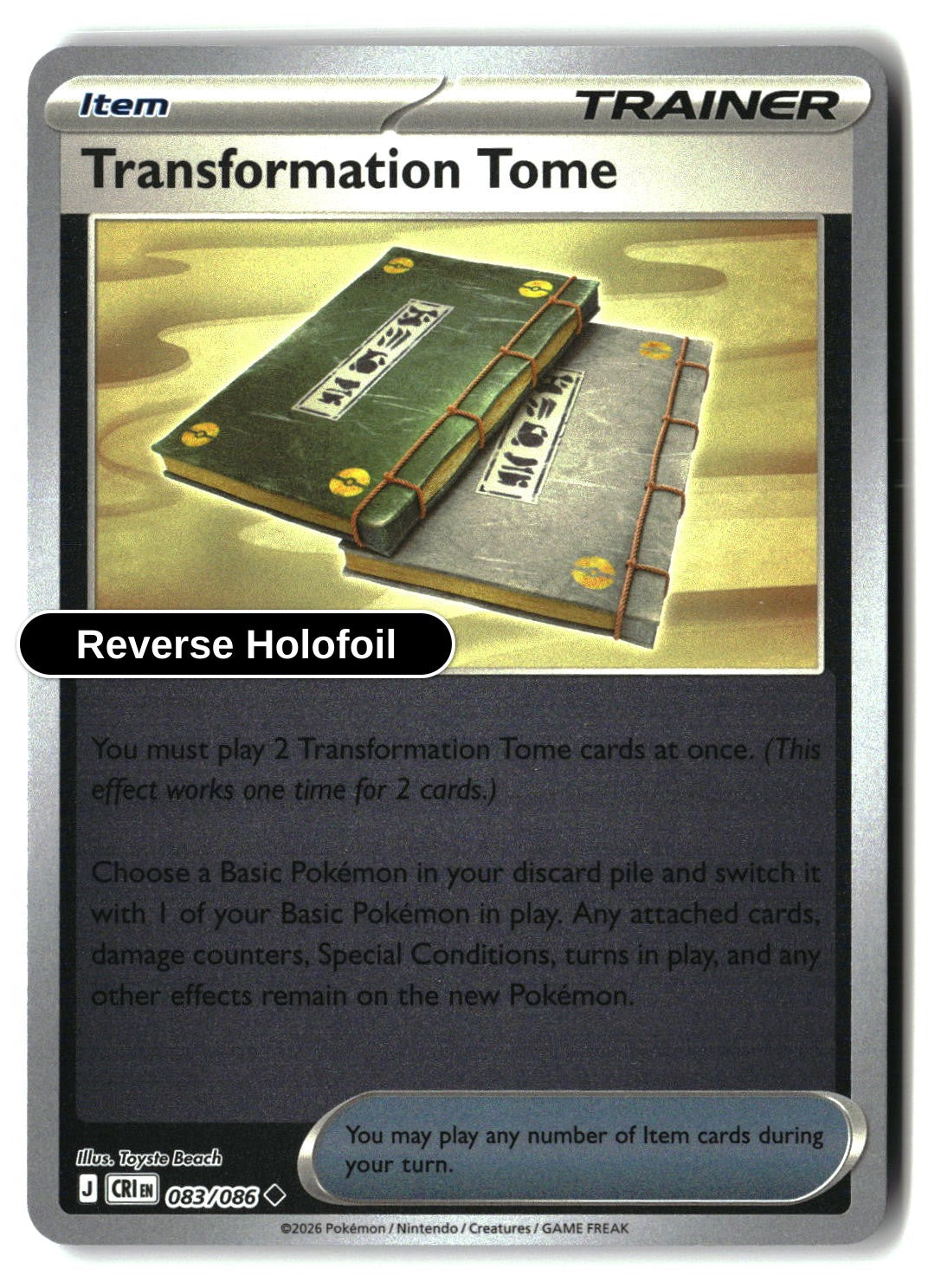 Transformation Tome - 083/086 - [CRI - ME04: Chaos Rising] - Reverse Holofoil