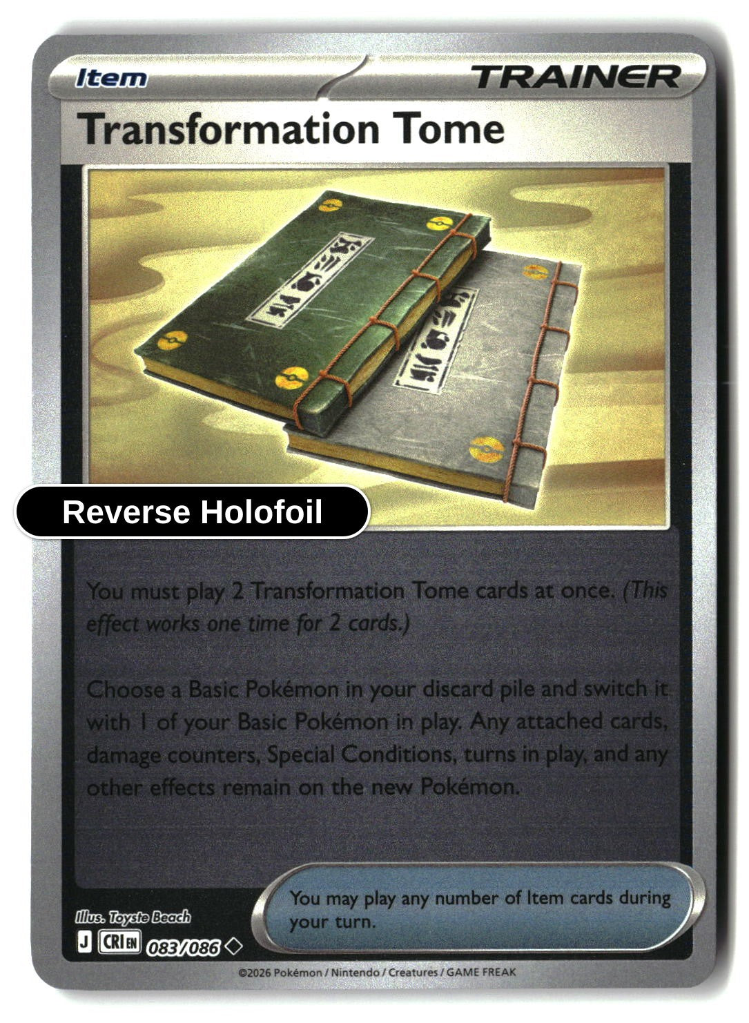 Transformation Tome - 083/086 - [CRI - ME04: Chaos Rising] - Reverse Holofoil