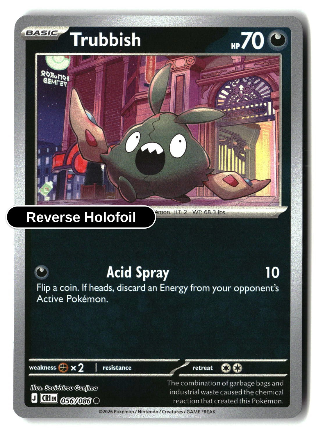 Trubbish - 056/086 - [CRI - ME04: Chaos Rising] - Reverse Holofoil