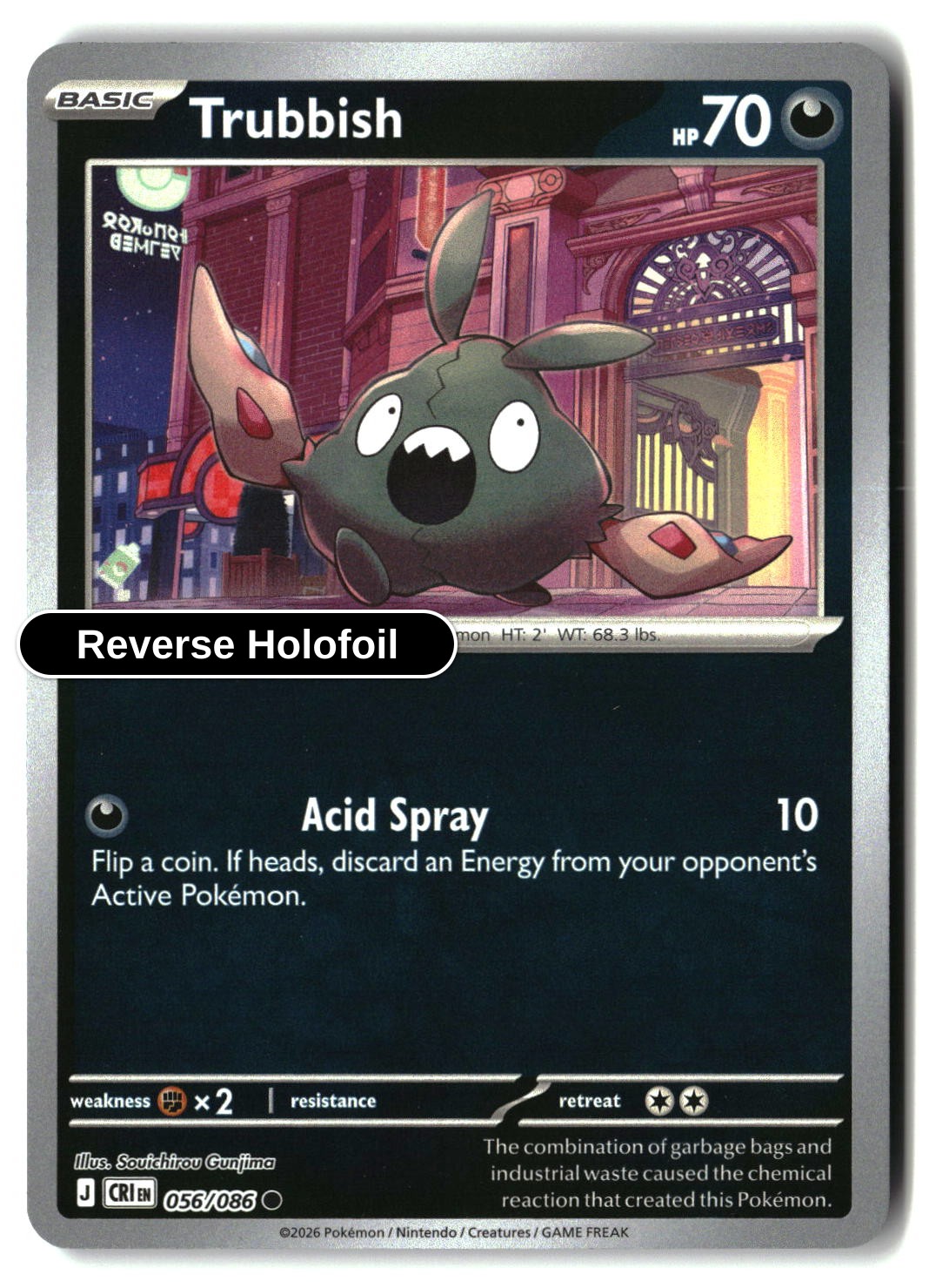 Trubbish - 056/086 - [CRI - ME04: Chaos Rising] - Reverse Holofoil