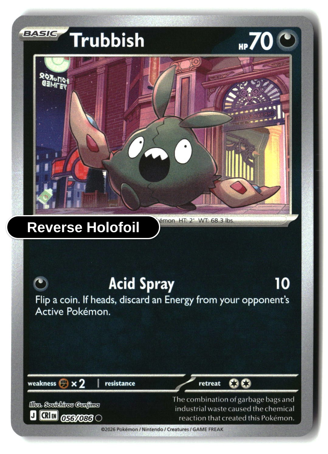 Trubbish - 056/086 - [CRI - ME04: Chaos Rising] - Reverse Holofoil
