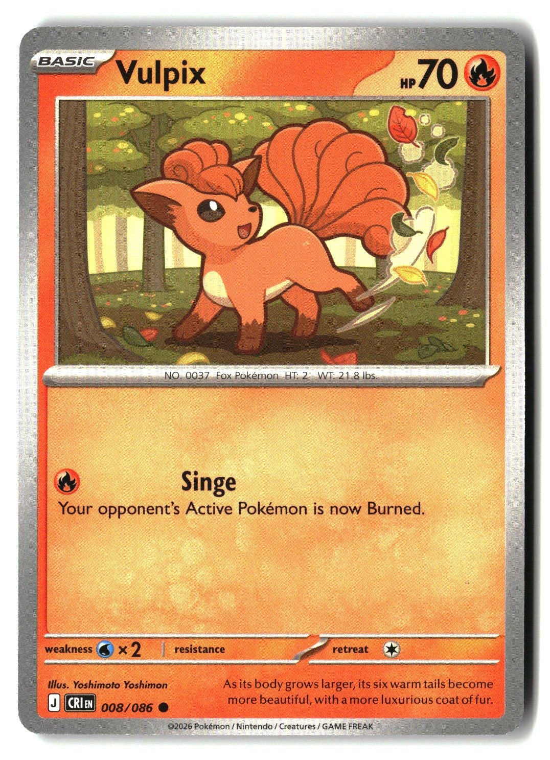Vulpix - 008/086 - [CRI - ME04: Chaos Rising]