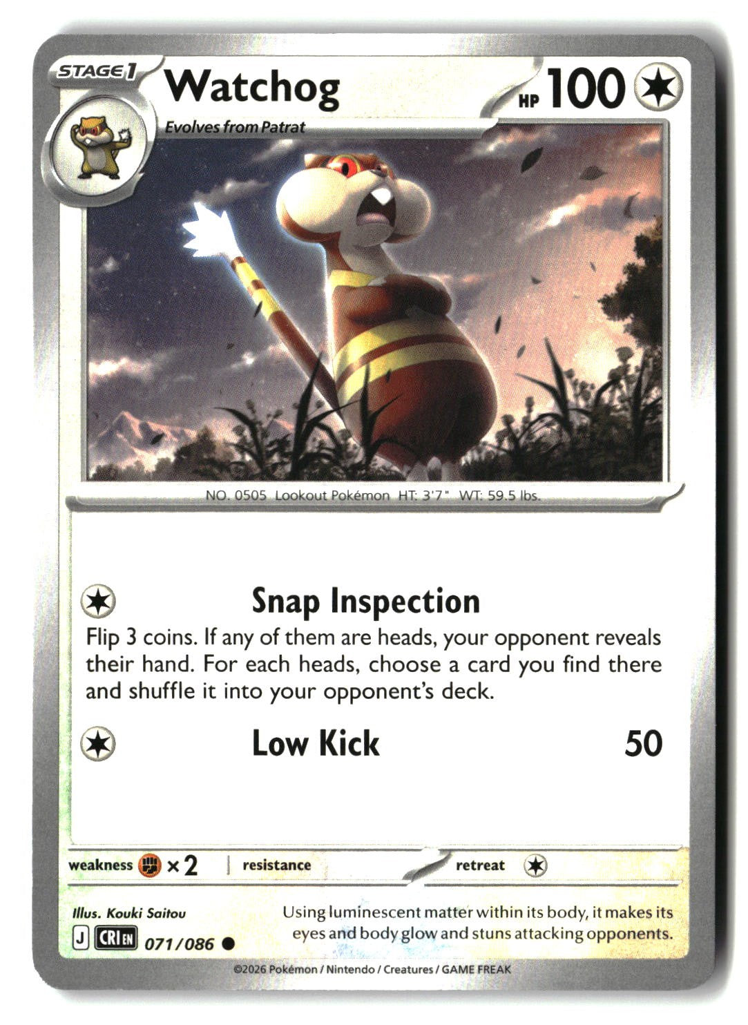 Watchog - 071/086 - [CRI - ME04: Chaos Rising]