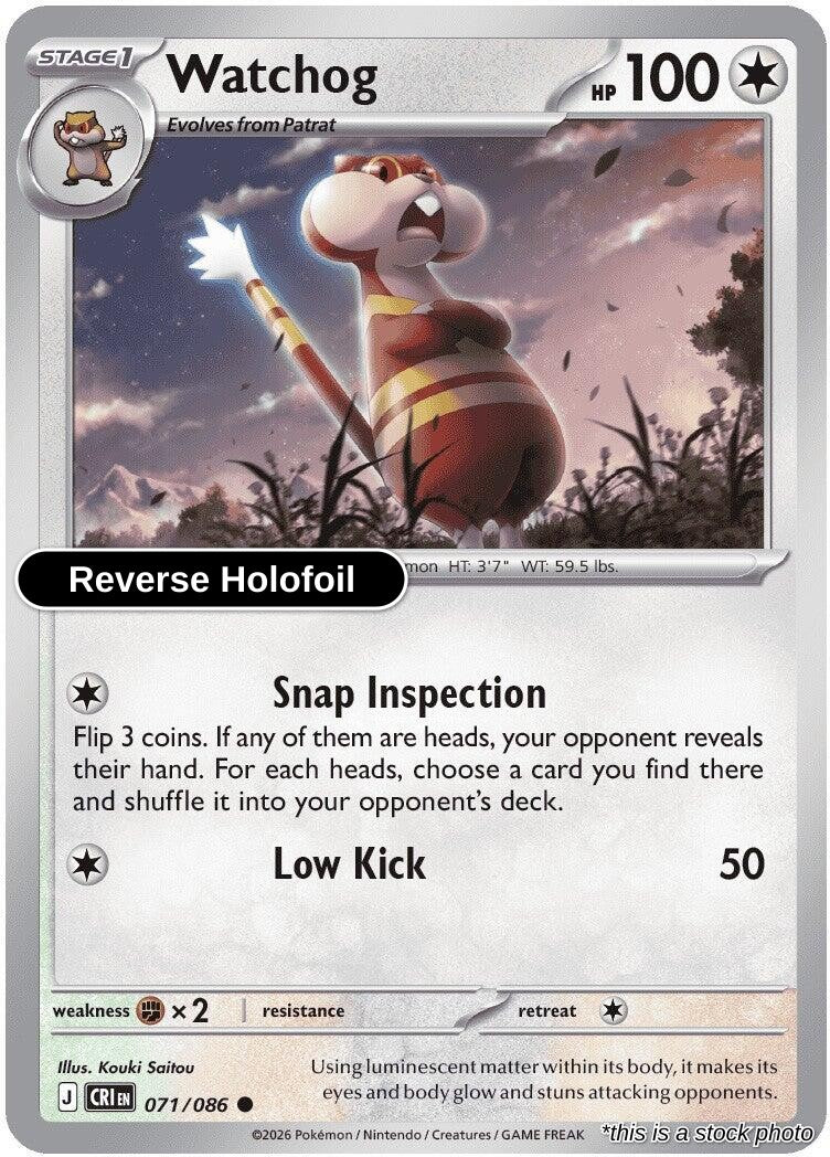 Watchog - 071/086 - [CRI - ME04: Chaos Rising] - Reverse Holofoil