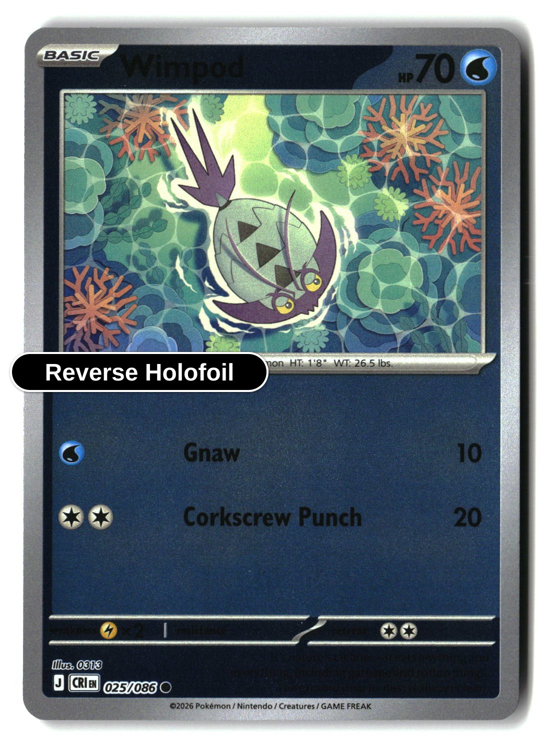Wimpod - 025/086 - [CRI - ME04: Chaos Rising] - Reverse Holofoil