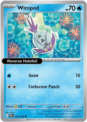 Wimpod - 025/086 - [CRI - ME04: Chaos Rising] - Reverse Holofoil