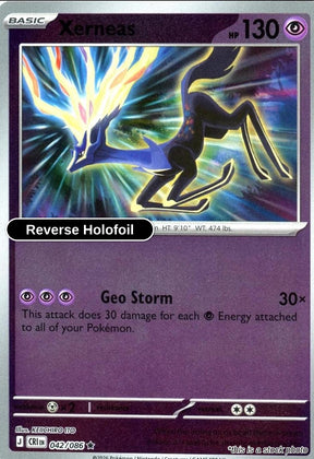 Xerneas - 042/086 - [CRI - ME04: Chaos Rising] - Reverse Holofoil