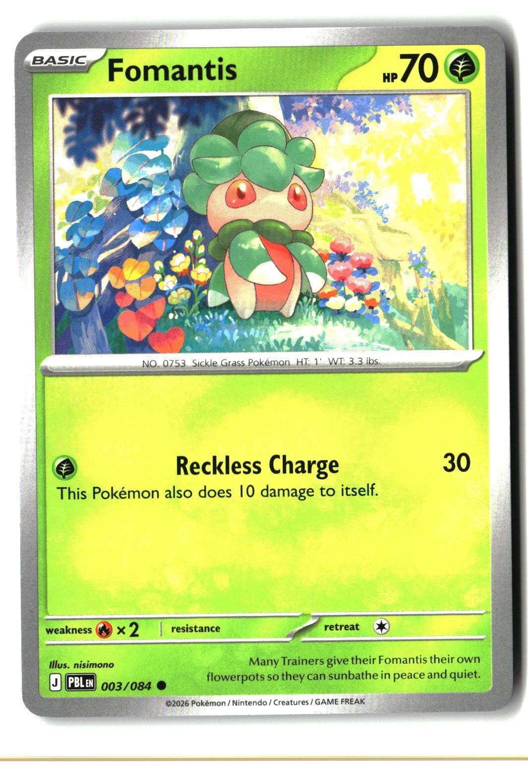 Fomantis - 003/084 - [PBL - ME05: Pitch Black]