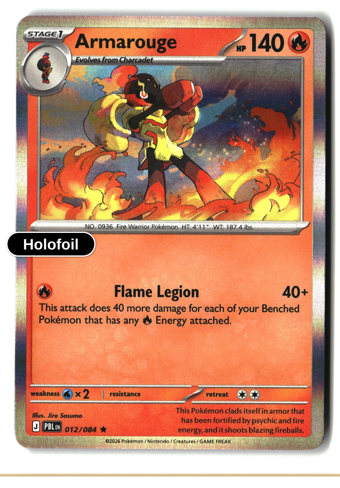 Armarouge - 012/084 - [PBL - ME05: Pitch Black] - Holofoil