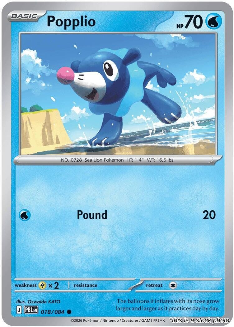 Popplio - 018/084 - [PBL - ME05: Pitch Black]