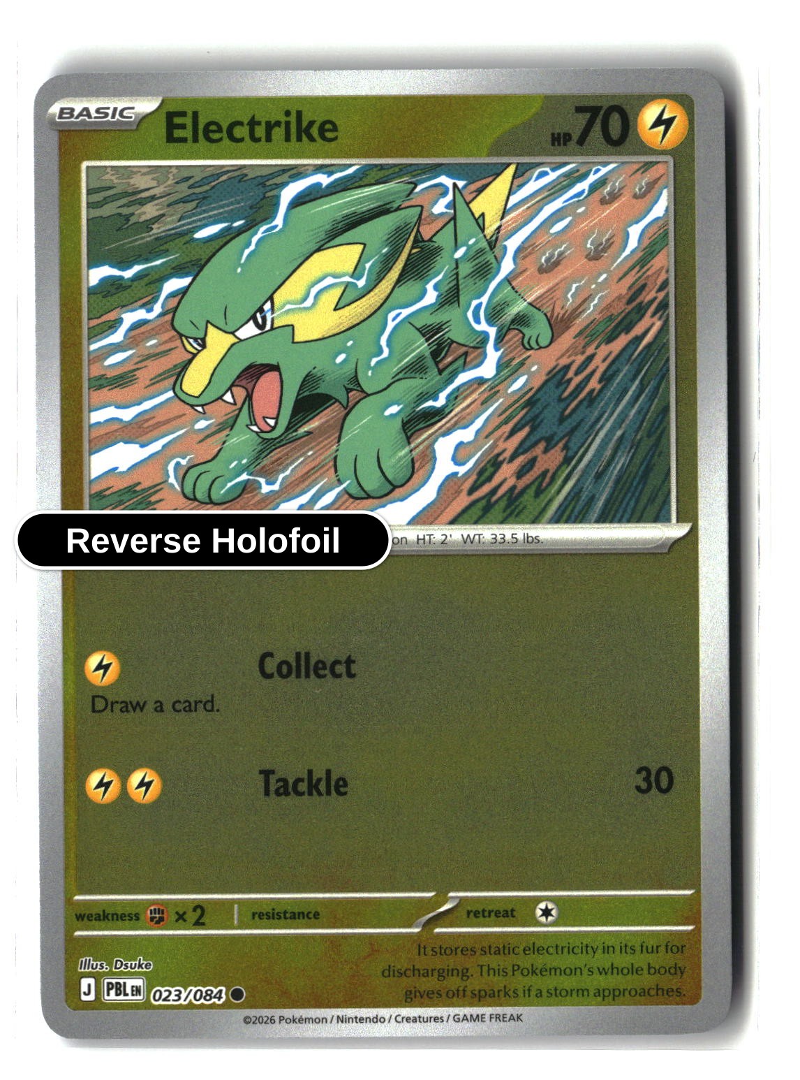 Electrike - 023/084 - [PBL - ME05: Pitch Black] - Reverse Holofoil