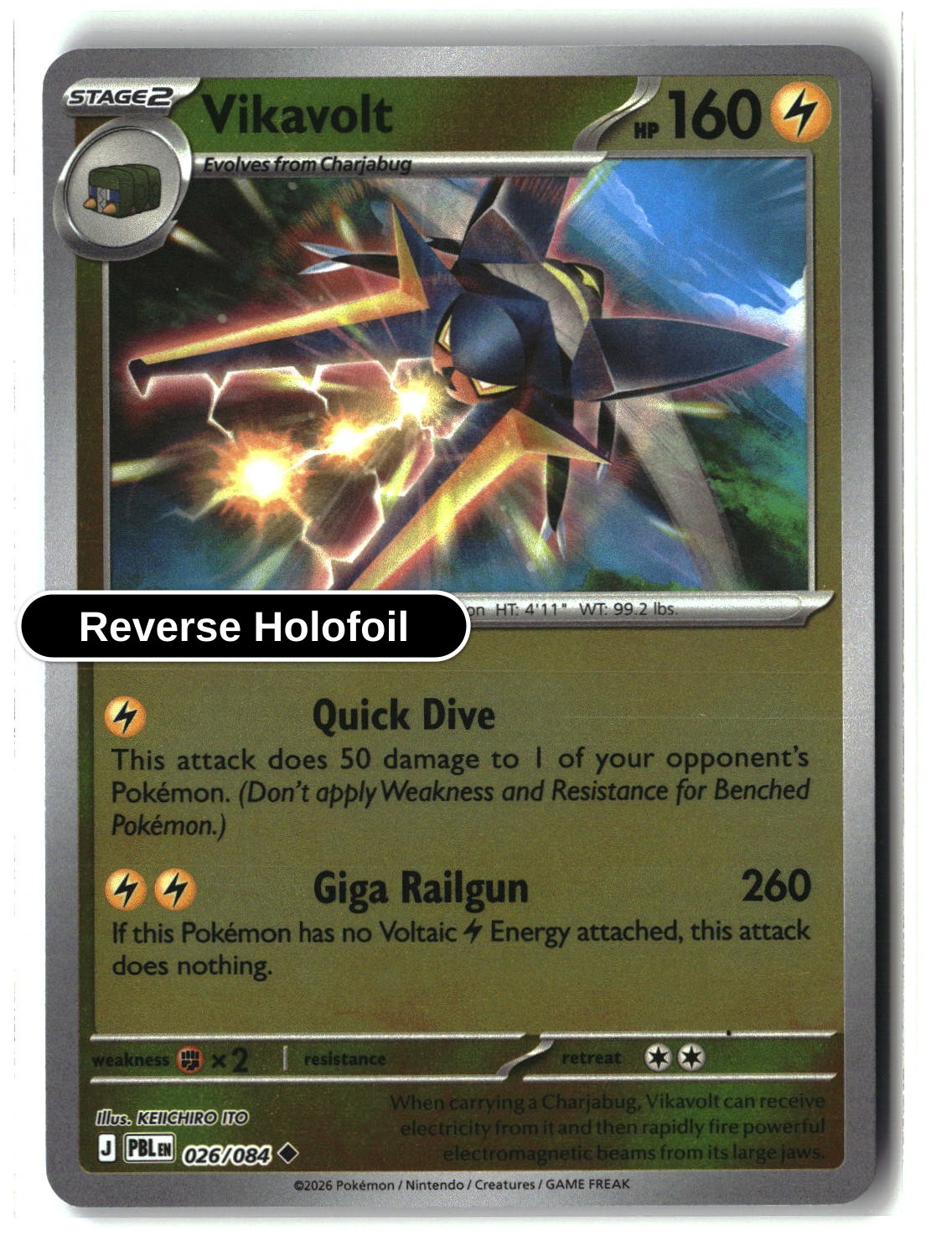 Vikavolt - 026/084 - [PBL - ME05: Pitch Black] - Reverse Holofoil