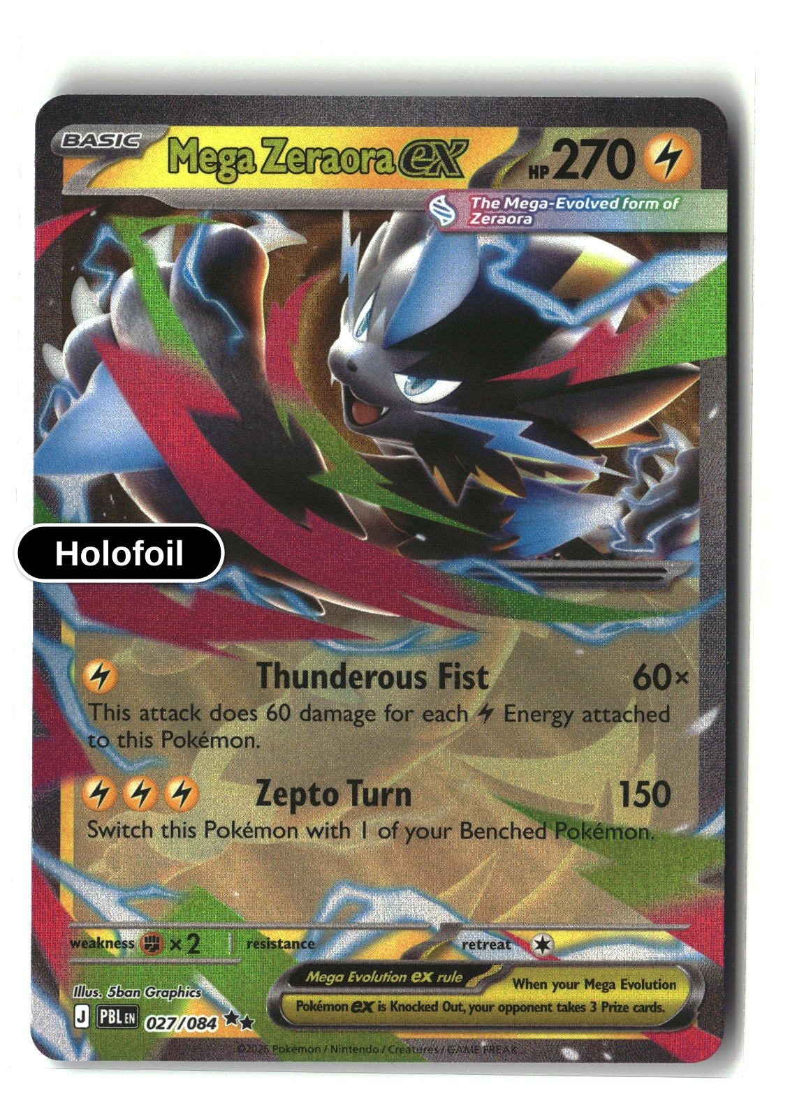 Mega Zeraora ex - 027/084