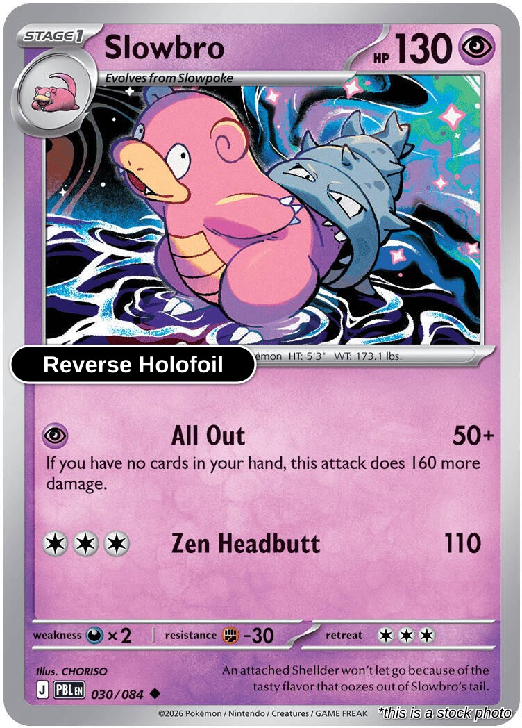 Slowbro - 030/084 - [PBL - ME05: Pitch Black] - Reverse Holofoil