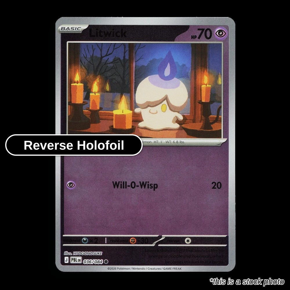Litwick -Reverse Holofoil - 036/084 - [PBL - ME05: Pitch Black]