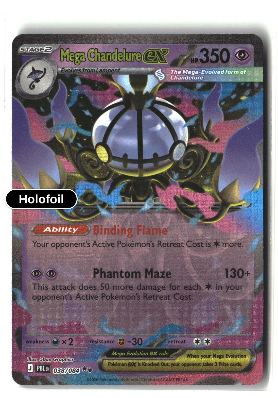 Mega Chandelure ex - 038/084