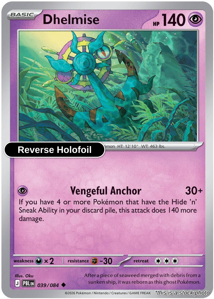 Dhelmise - 039/084 - [PBL - ME05: Pitch Black] - Reverse Holofoil