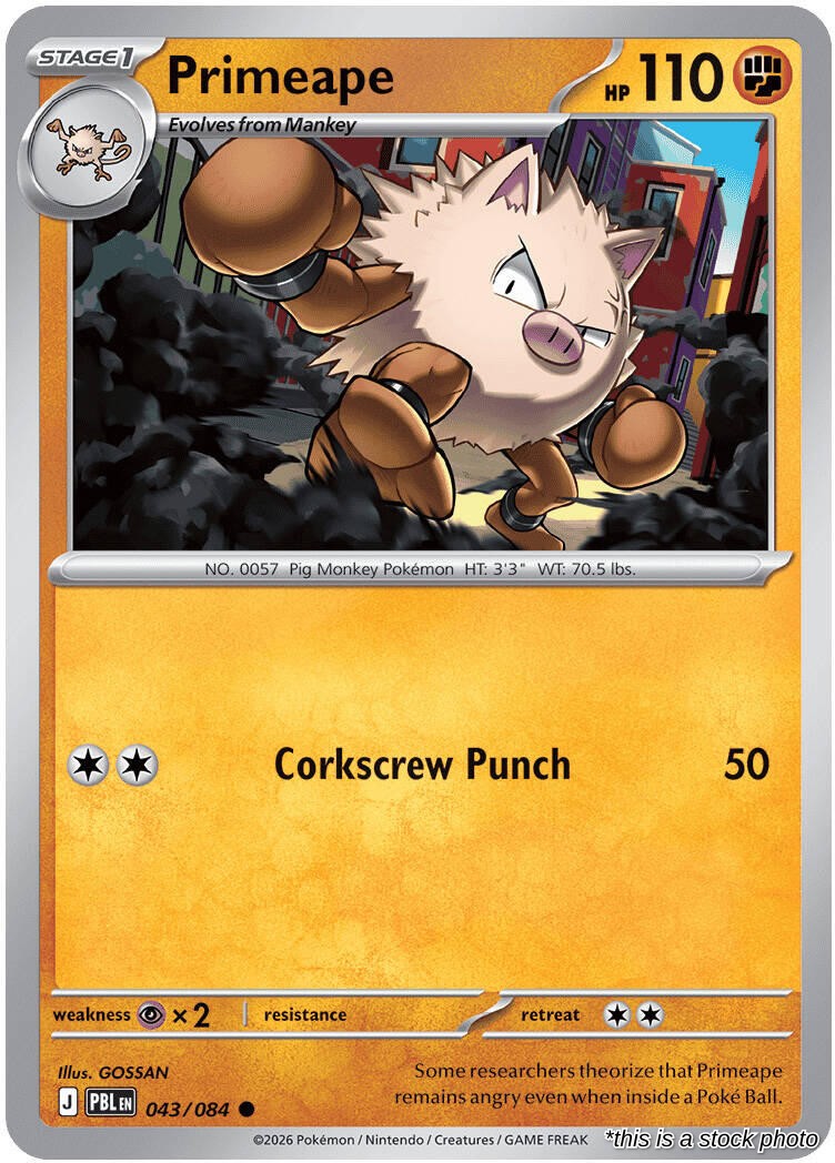 Primeape - 043/084 - [PBL - ME05: Pitch Black]
