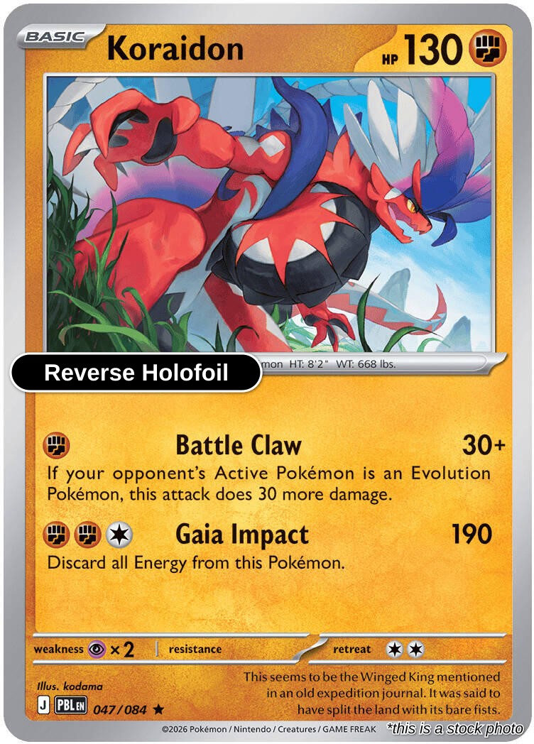 Koraidon -Reverse Holofoil - 047/084 - [PBL - ME05: Pitch Black]