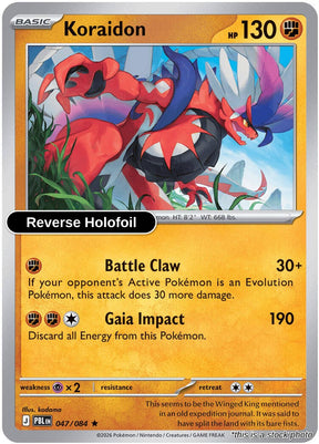 Koraidon -Reverse Holofoil - 047/084 - [PBL - ME05: Pitch Black]